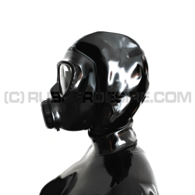 Deluxe Gasmaskenzipperhaube HR-MF mit Sprechmembran - Modell RANKSING MF11 - sofort lieferbar in Groesse S
